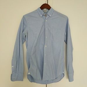 J. Crew Blue slim fit long sleeve button up shirt